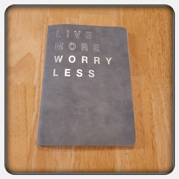 Other - NWOT Grey Suede Leather Journal